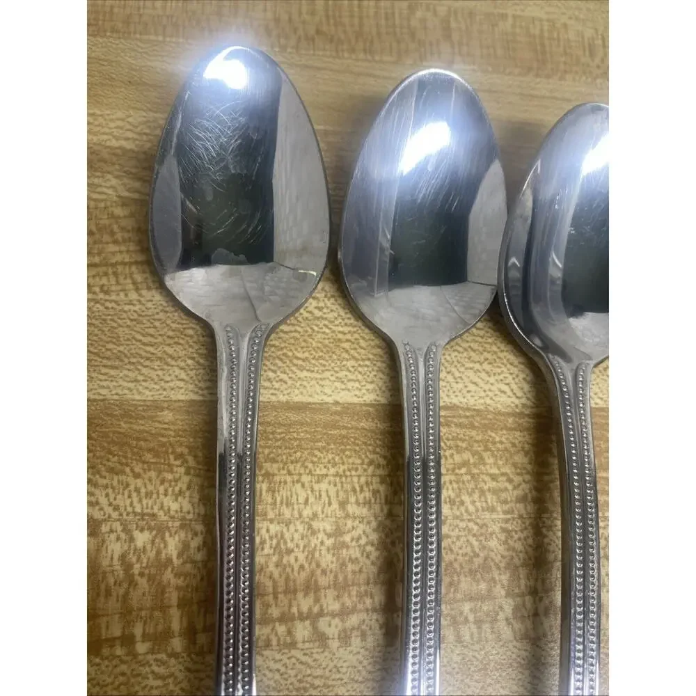 Sysco Winchester Stainless Flatware Ice Tea Spoons Set Of Four (4) 8.5”